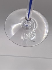 Intermezzo Orrefors Blue Drop Wine Glass in Box 8 5/8″
