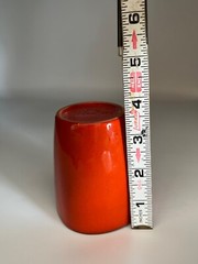 VINTAGE FRANKOMA TUMBLER~3.5″~ BURNT ORANGE/BROWN~5LC