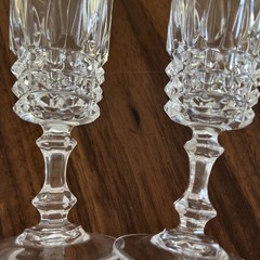 Vintage W.M. Dalton Unit No. 3 French Lead Crystal Parfait/Sour Glass Set of 6