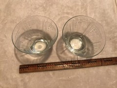 MCM Replacement Rocks Glass Etched Circles and Stripes