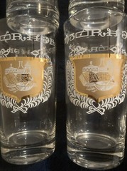 Vtg 6 Rx Pharmacy Mid-Century High Ball Drinking Glass 5.5” Tall E2-25
