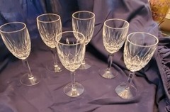 Set Of 6 Waterford Crystal Wine Glasses ….BALLYMORE Pattern