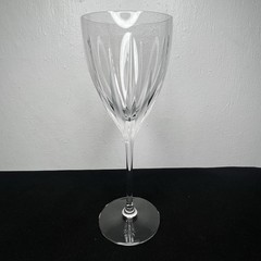 1 Lenox STARDUST wine glass 6 Oz. Frosted & Clear cuts Footed Crystal Goblet