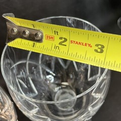 (2) Rainbow By Block Crystal Water Goblets