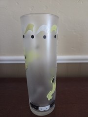 Carousel Bar Glasses Frosted MCM Libbey 14 oz Tumblers 1950’s set of 4