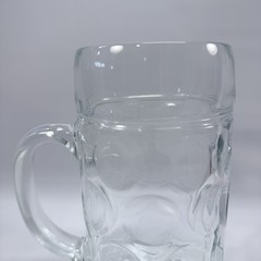 Paulaner München German Beer Stein Glass 1 Liter Dimpled Mug Oktoberfest Tankard