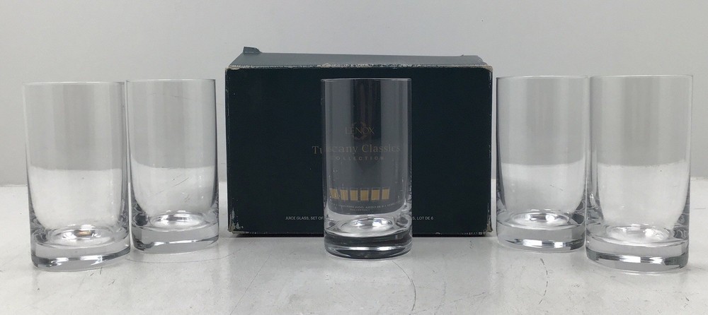 Lenox Juice Glasses Tuscany Classics Collection Set of Five – 8 Ounces