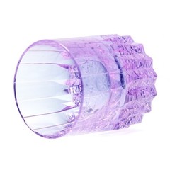 Purple Pure Crystal Rock Bottom Hand Cut Stars Whiskey Glasses Gift Packing 8oz