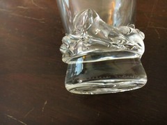 Lot Carafon And 5 Glasses Crystal Daum Nancy (Price Of The Lot)