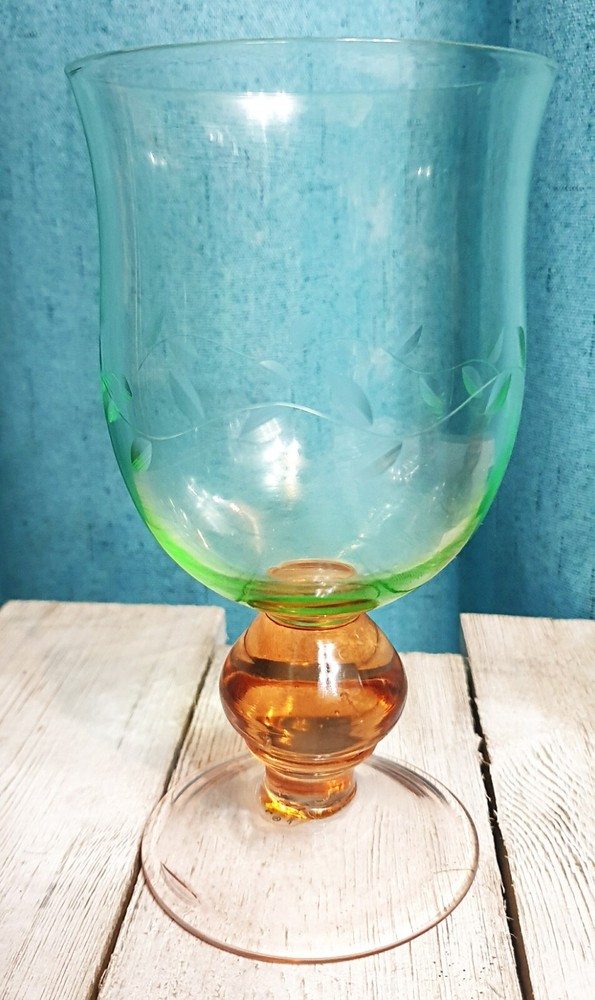 Replacement Pfaltzgraff Napoli Iced Beverage Etched 16oz. Stemmed Goblet/Glasses