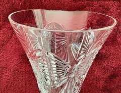 2 Waterford Crystal Millennium Happiness Champagne/Wine Glasses Fluted Stems EXC
