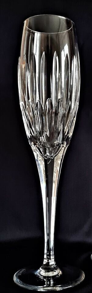 5 pcs VINTAGE WATERFORD CRYSTAL TROPEZ CLEAR CHAMPAGNE FLUTE GLASSES, MARKED