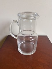 Vintage Bedside Water Pitcher Set, 2 Pc. Glass Nightstand Pitcher & Cup