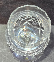 Set of 2- Vintage Edinburg Footed Crystal Thistle Liqueur Glass, 3″ Tall