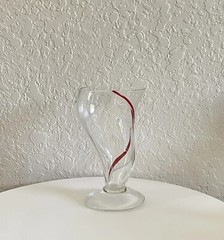 1 Source Inc Tornado Glass Tumbler Swirline Red for Pier 1
