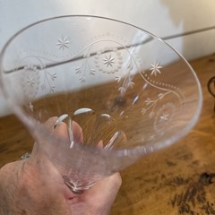 William Yeoward Crystal BUNNY 6 7/8 “ Wine Goblet; United Kingdom- Exc Condition