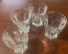 SET OF 4 LENOX BUTTERFLY MEADOW HIGHBALL GLASSES