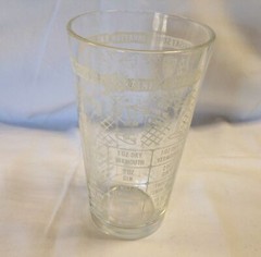 Vintage bartenders mixed mixology drink recipe 12 oz Glass