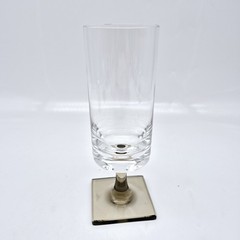Vintage Georg Jensen Rosenthal MCM Berlin Linear Smoke Base 6″ Tall Glass