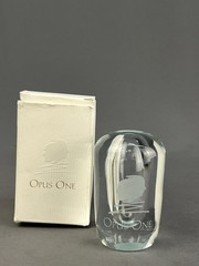 Opus One Clear Crystal Wine Bung 3 1/2″ Paperweight w/Box