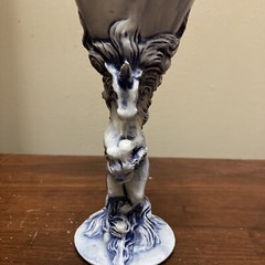 Lakeland Molds Ceramic Unicorn & Mermaid Goblets 8″ AWESOME