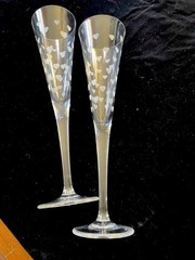 Waterford Marquis Mini Hearts Toasting Flutes Pair With Box