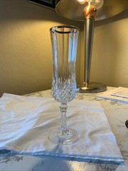 VTG Cristal D’Arques Longchamp Gold Champaine Chutes Set of 4
