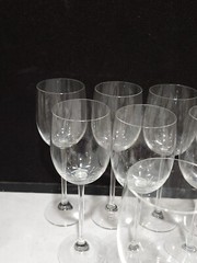 SET OF 8- MIKASA EPICURE Crystal Wine Glasses 8 7/8″