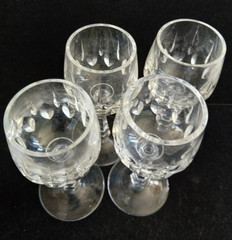 Set of 4 Gorham Crystal Royal Tivoli Cordial Glasses 4-3/8″H