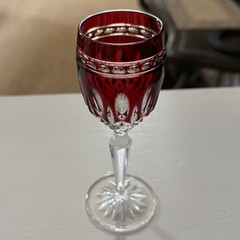 Waterford Crystal CLARENDON Cased Ruby Red Cordial 5 7/8″ Made Hungary