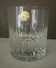 VINTAGE ECHT BLEIKRISTALL (GERMANY) GENUINE 24% LEAD CRYSTAL TUMBLER W/STICKER