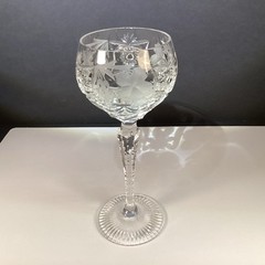 nachtmann traube crystal glass Clear Tall Hock Wine 8.25” H blown glass Germany