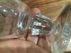Fostoria CREST Water Goblet 5.25» Water Glass grey cut lines Crystal 6061