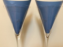 2 Marquis by Waterford Crystal 11″ Celebration Starburst Champagne Flute Glasses