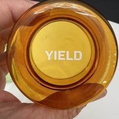 YIELD Retro Millennium 4 Multi-Colored Glasses Goblets Pink Lavender Green Amber