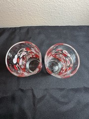 Valentines Cupid Sweetheart Drinking glasses set of 2, 7” tall