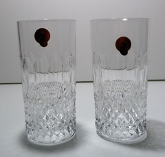 *NEW* Waterford Crystal COLLEEN (1953-) 2 HI (High) Ball Tumblers 5 5/8″ IRELAND