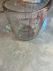 Measuring Cup Anchor Hocking OVEN BASICS #498 1 Pint (2-Cup) Glass