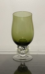 Vintage Sasaki Coronation Green Glassware Set – 30 Pieces – Twisted Stem