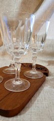 4 VNTG Lady Victoria France Crystal Stemware Chantelle Wine Glasses Goblet 7.5″