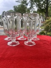 5 – Fostoria Virginia Clear Iced Tea Glasses H: 6 7/8”