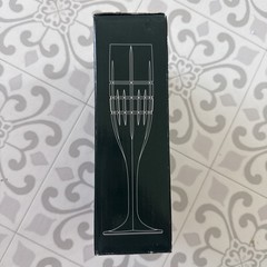 Set Of 2 Ralph Lauren Cocktail Party Pattern 6 Oz Champagne Flutes