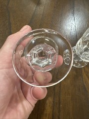 Set Of 2 Cristal D’Arques 24% Lead Crystal From France Wineglasses/Goblets
