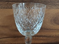 Vintage D/C Royal Brierley Coventry Cut Crystal Water Wine Glass 6 3/4″ England
