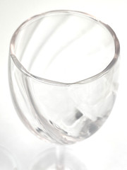 Two Pretty Swirled Bowl 3oz Cordials 6 3/4″ Tall