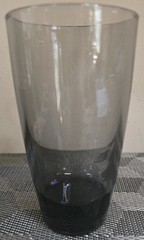 Smoky/Black Hue Drinking Glass 5” Tall; 3.25″ Top Diameter 2.25″ Bottom Diameter