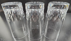 (3) JG Durand Cristal D’Arques Juan Coca Cola Highball Set Crystal Clear Tumbler