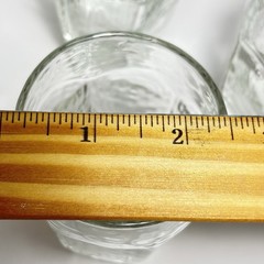 4 Libbey Chivalry 3 3/4″ Tall 6 oz. Juice Glass Tumblers Clear Textured
