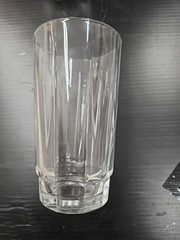 4 Arcoroc ARCADE BENGALE Clear Tempered 16.75 OZ Glass Cooler EUC 5-7/8″ tall