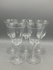 Lenox Crystal Allure Optic Set of Five 6 3/4″ Wine Glasses